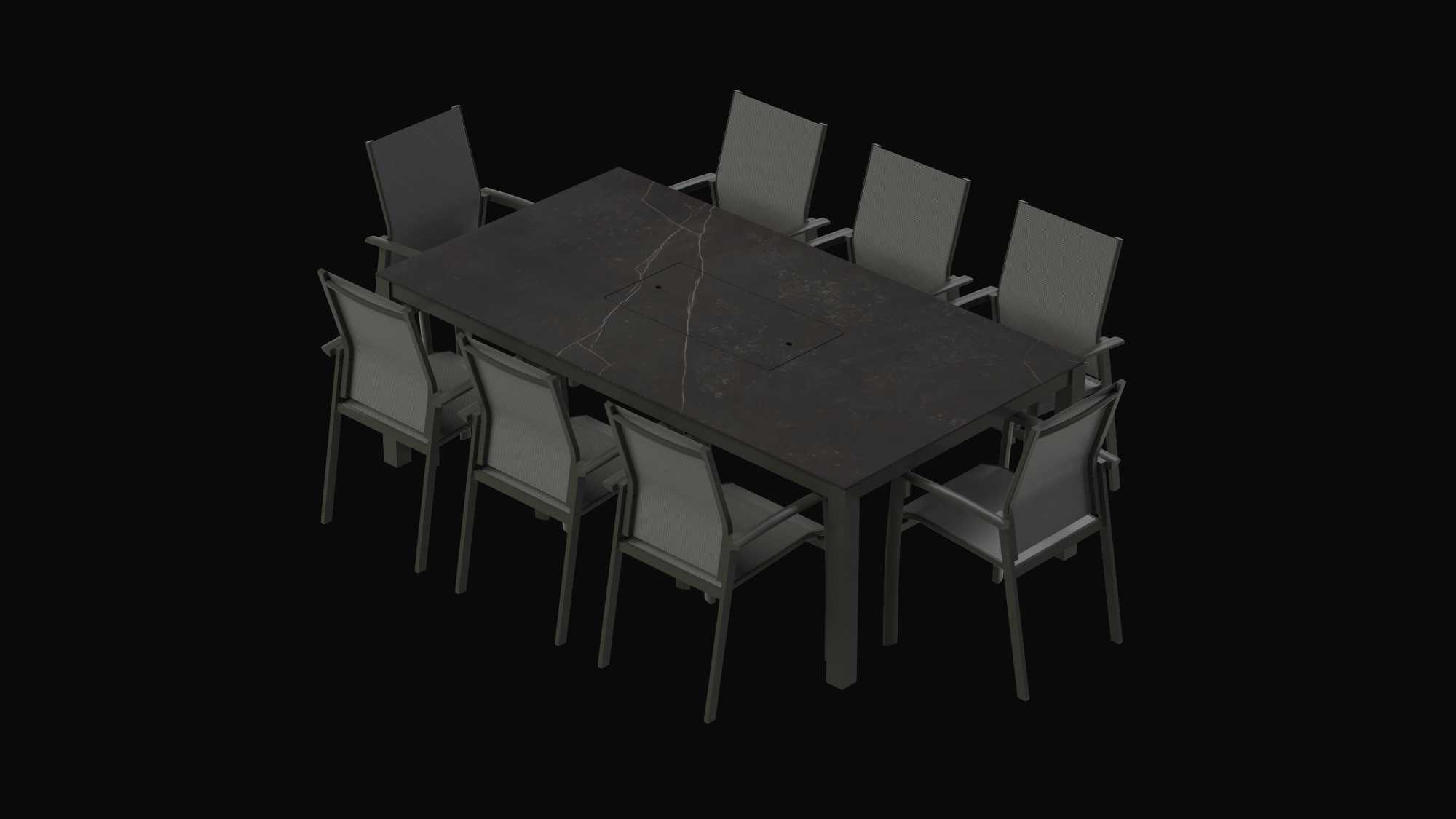 Zahlreiche Variationen - Tisch mit integriertem Grill - Mood & Food