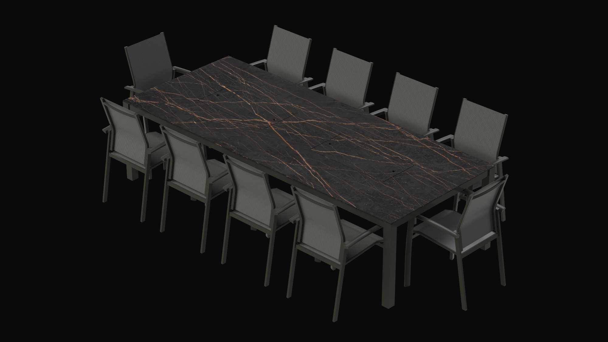 Numerous Variations - Table with Integrated Grill - Mood & Food